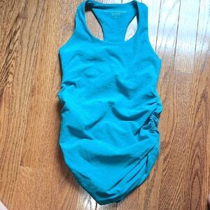 Beyond the Bump Teal Racerback Tank
